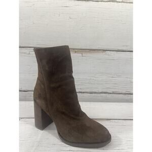Steve Madden Obsession Boots Womens Size 7 Brown Ankle Block Heel Booties